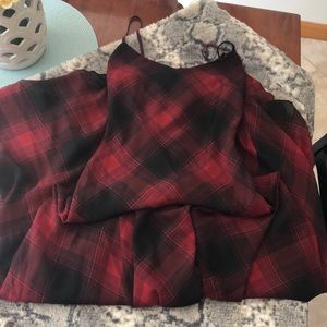 Plaid maxi dress NWT